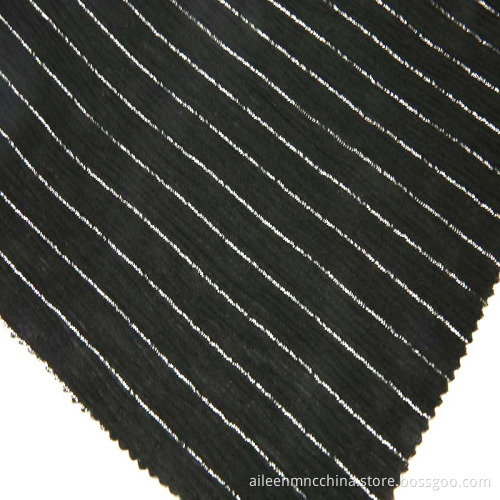 Rayon crinkle with silver lurex